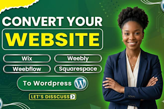clone or transfer squarespace, webflow, wix website to wordpress