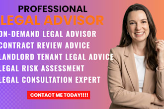be your lawyer for legal advice and consultations