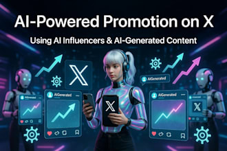 promote ai generated content on x twitter through ai influencers