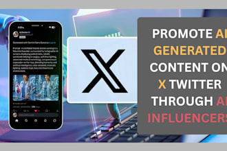 promote ai generated content on x twitter through ai influencers