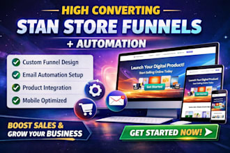 create high converting stan store funnel with automation