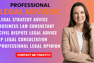 be your lawyer for legal advice and consultations