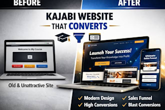 design kajabi website kajabi online course kajabi website landing page redesign