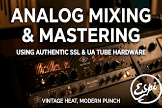 provide professional analog mixing for a special intro price