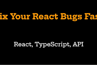fix your react bug or typescript error quickly