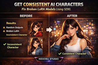 create ai lora training, stable diffusion sdlx models and ai influencer systems