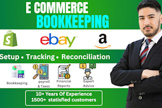 handle your ecommerce bookkeeping for shopify, ebay and amazon