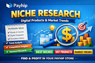 payhip niche research digital products profitable ideas market trend analysis