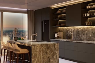 create photorealistic 3d interior render