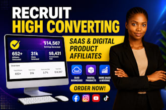 recruit high converting saas and digital product affiliates to grow your sales