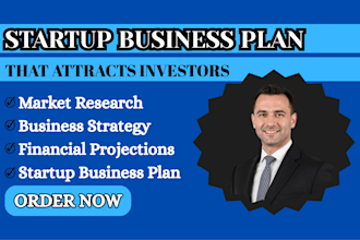 write professional startup business plan with market research