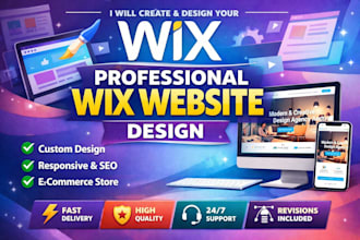 design a professional wix website redesign wix site wix redesign wix SEO