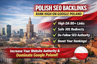 build high authority polish SEO backlinks for google poland ranking