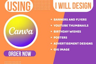 design professional canva graphics, flyers, posters, banners and business cards