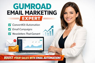 do gumroad email marketing convertkit automation campaign newsletter