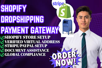 setup shopify payment gateway stripe paypal for unsupported countries
