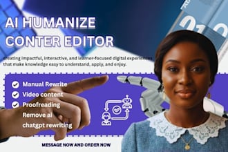 create online course content, course curriculum, humanize ai content