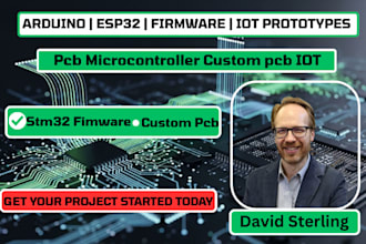 pcb design with programming controller on arduino,esp32,firmware,custom pcb