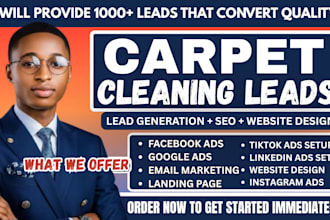 carpet cleaning leads 1000 converting leads daily targeting USA cleaning leads