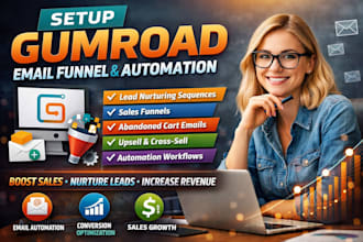 setup gumroad email funnel and automation to increase your sales