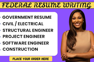 provide federal resume writing for your targeted job