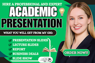 create powerpoint presentations for academic business and webinar