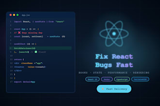 fix bugs in your react app quickly and professionally