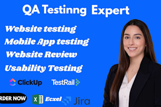 do QA testing, website review and usability testing for you