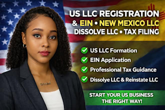 register us llc, ein, new mexico llc formation, llc dissolution and tax filing