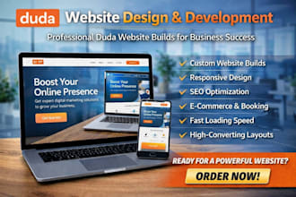 design and develop website using duda website builder