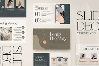 design premium webinar presentation slides with storytelling visuals