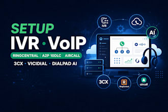 setup ivr voip ringcentral a2p 10dlc aircall phone system 3cx vicidal dialpad ai