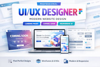 do figma design, figma website UI UX design, and mobile app UI design