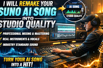 remake and transform your suno ai song into a professional studio quality