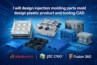 design injection molding parts mold design plastic product and tooling cad