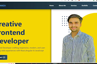 build and debug react js web with clean code and modern UI