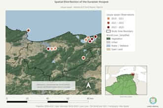 create species distribution maps and ecological gis analysis