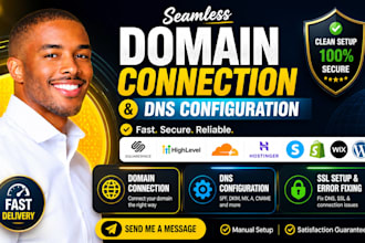 connect domain to any website, redirect domain or fix email
