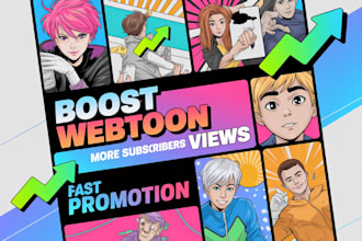 do fast webtoon promotion to grow real readers