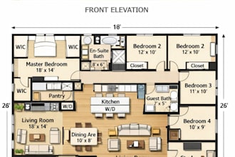 draw 2d construction drawing architectural floorplan and house 3d model visuals