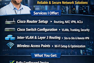 configure cisco router switch and wireless access point