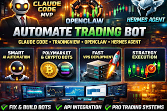 automate trading bot with claude code mvp  trading view openclaw hermes agent