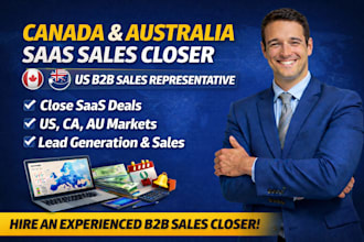 do canada saas sales closer australia sales representative US b2b sales closer