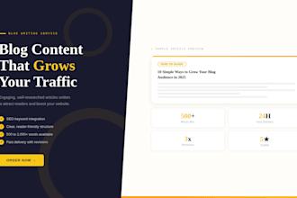 write long form SEO blog content and pillar articles for ecommerce brands