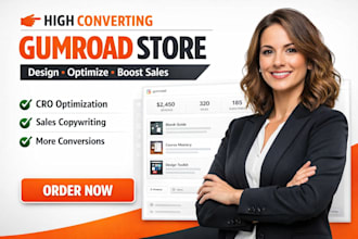 design optimize gumroad digital product promotion cro store high conversions