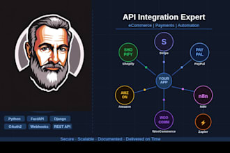 integrate shopify  woocommerce stripe paypal third party apis for ecommerce
