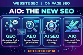 do GEO, aeo, ai SEO, and on page for you