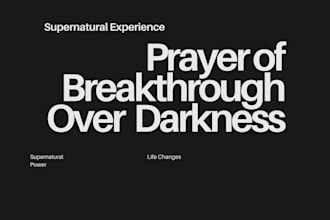 give in a prophetic word cancelling the power of darkness