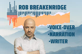 deliver a clear and concise voice over for your project