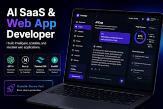 develop custom ai tools and saas web applications
